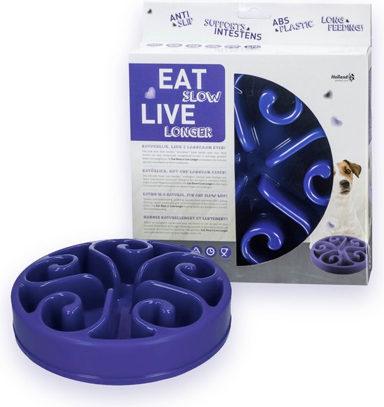 Eat Slow Live Longer Original Voerbak antischrok voerbak Slow
