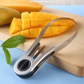 hoge kwaliteit mango snijder roestvrij - mango snijmes - meloen mes - blokjes snijder