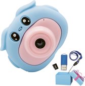 Vulpes Goods® Kids - Digitale Kindercamera - 4-in-1 Speelgoedcamera - HD 1080P, 32GB, 10x Zoom - met Foto-, Games-, Muziek- & Videofunctie - Kinderfototoestel - Vlog & Selfie Camera - Incl. 32 GB Micro SD Card, USB-Stick en Veiligheidskoord