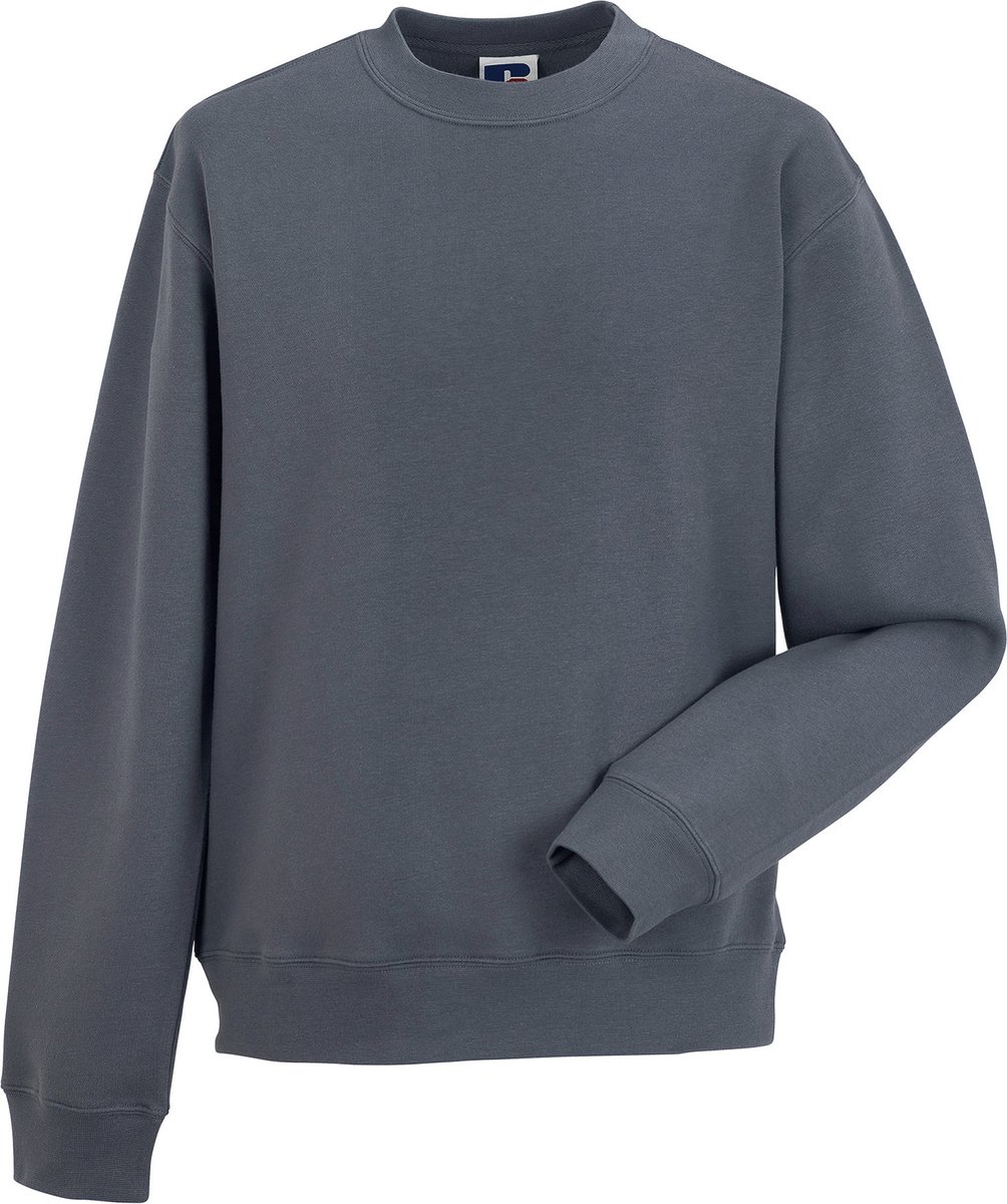 Authentic Crew Neck Sweater ‘Russell’ Convoy Grijs