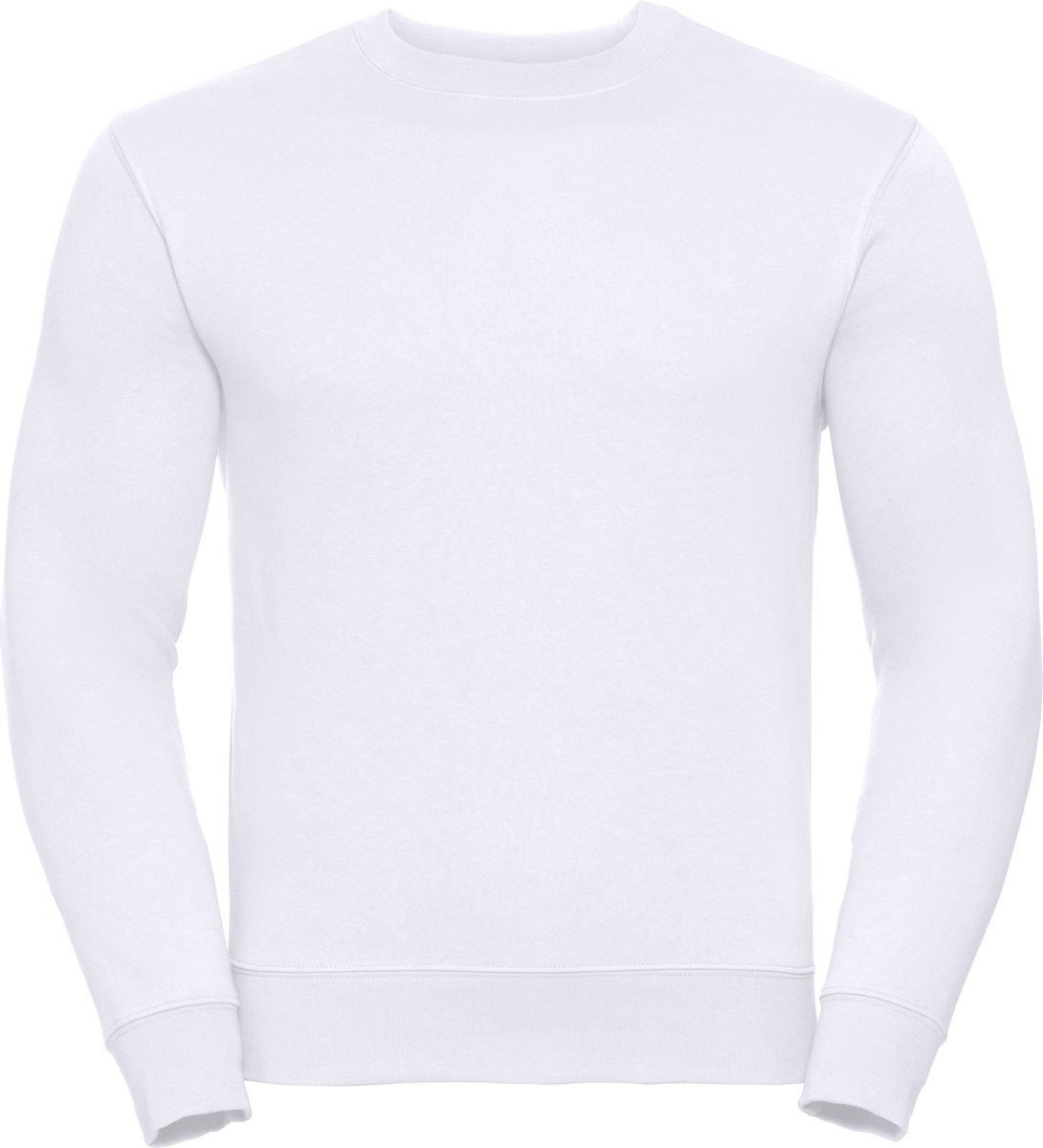 Russell Heren Sweatshirt Ronde Hals Regular Fit Wit