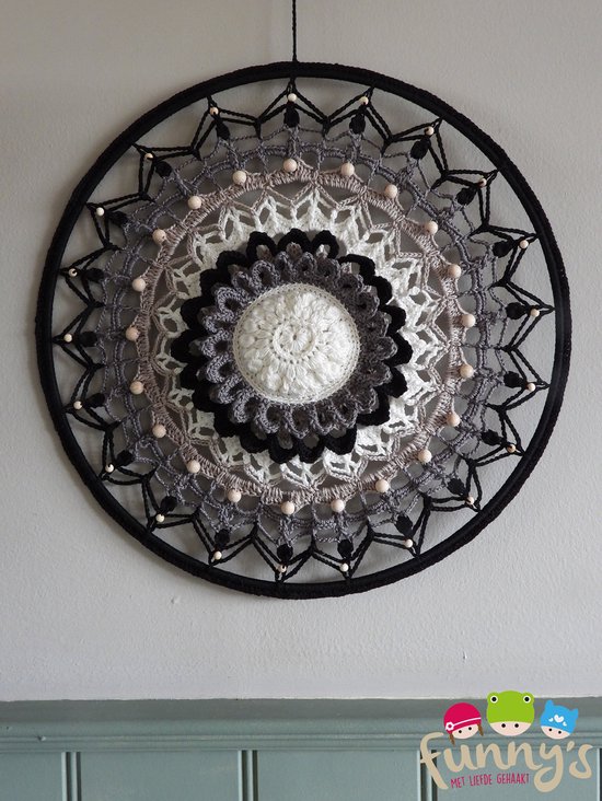 Haakpakket Funny Mandala Flower Classic Large 40 cm