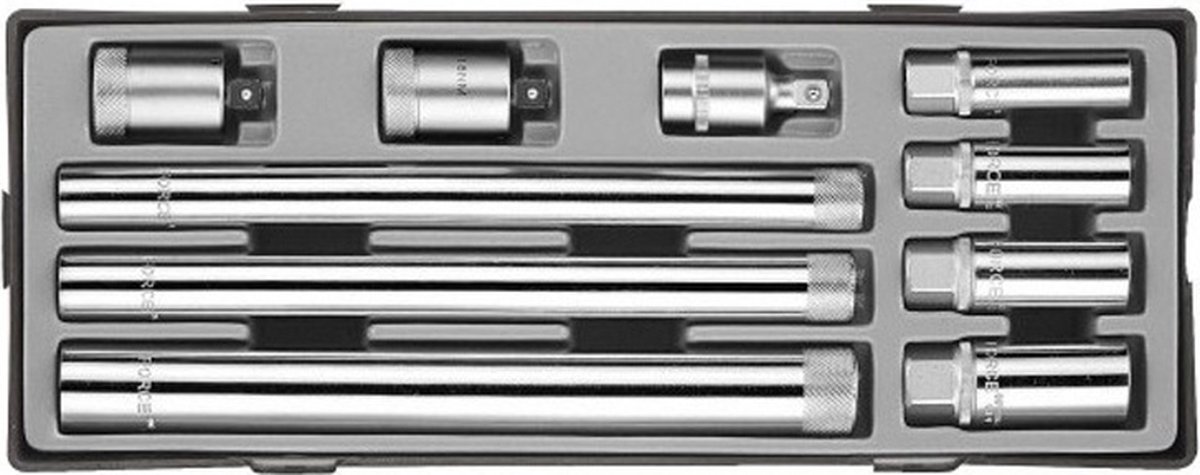 3/8" Bougiedoppen set 10 delig-Auto-Beurt-Bougie-3/8" Magnetische bougiedop-Module
