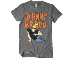 Johnny Bravo – T-Shirt Dark Grey maat L