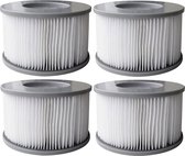 AllSpares Spa Waterfilter (4St.) geschikt voor MSpa / SC802 / 40104 zonder filterhouder (Ø110x70mm)