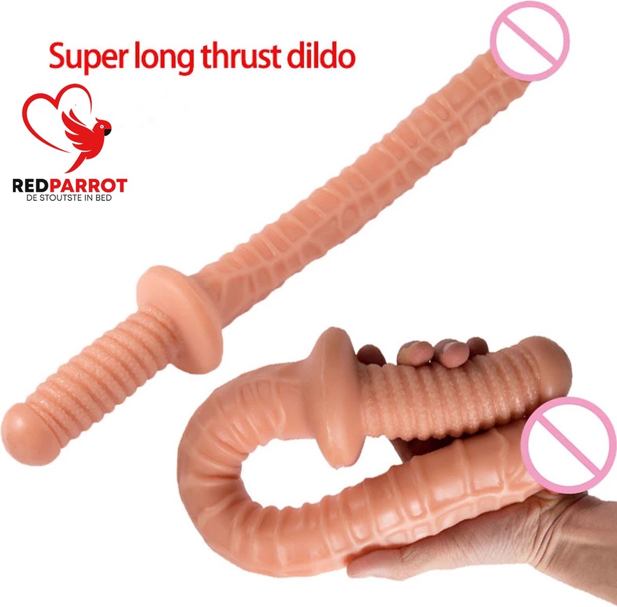 Goedkoopste SUPER Dildo Zweep Pro intens | Mega buttplug | BDSM | Handvat | Thrusting dildo | Flexibel | 3 in 1 | Zeer goede kwaliteit