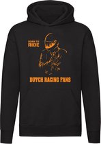 Born to ride Dutch racing fans Hoodie - assen - motor - motorsport - motorrijden - zandvoort - race - trui - sweater - capuchon