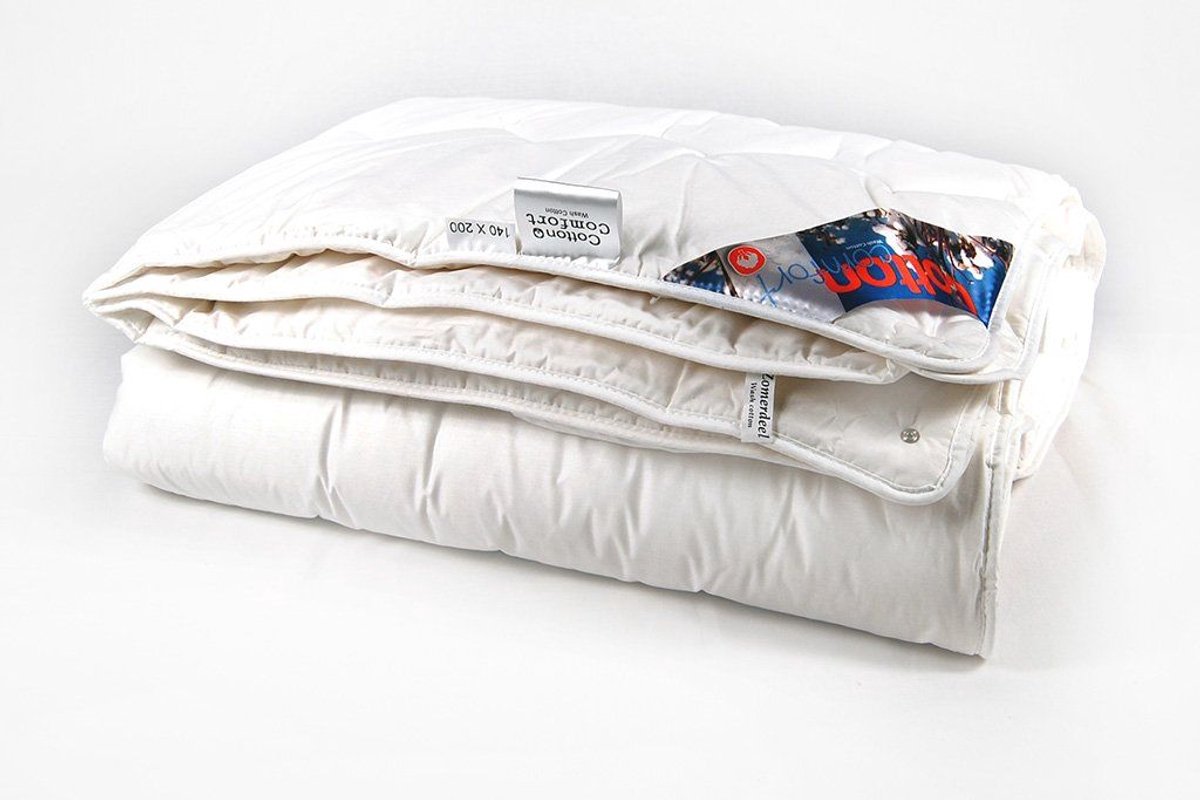 TIMZO Katoenen Dekbed Cotton Comfort Wash90 Enkel 260 x 220 cm