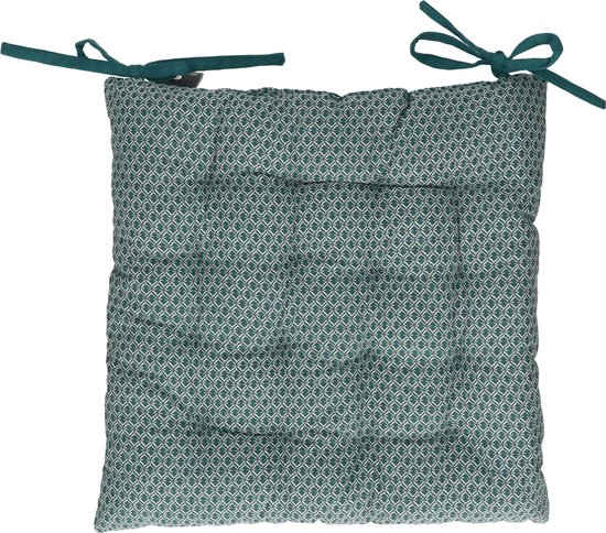 Galette De Chaise Otto Atmosphera - Coton Gris 38x38 Cm - Confortable Et Élégante