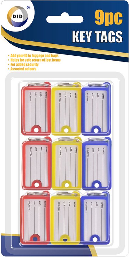 Sleutelhanger Labels Zwart - 100 stuks Sleutelhanger Labels Zwart - 100 stuks