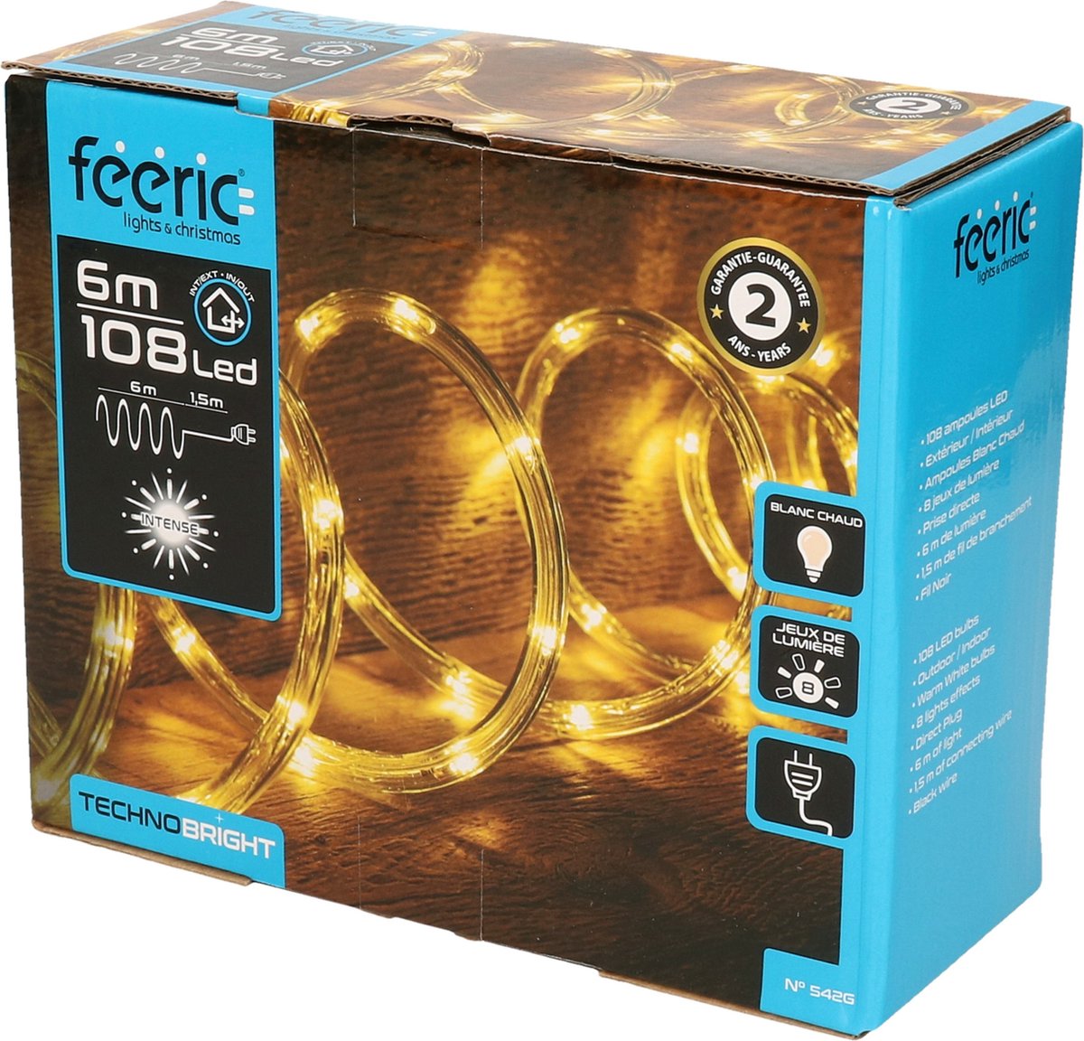 Feeric lights & Christmas Lichtslang - 6M - warm wit - 108 LEDs - Feeric lights & Christmas