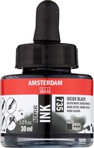 Amsterdam Acrylic Inkt Fles 30 ml Oxydzwart 735