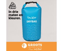 Groots 10L Drybag Blauw - Waterdichte Tas & Waterdichte Sporttas in één - Duurzaam PVC voor Zwemmen, Raften en Outdoor Avonturen