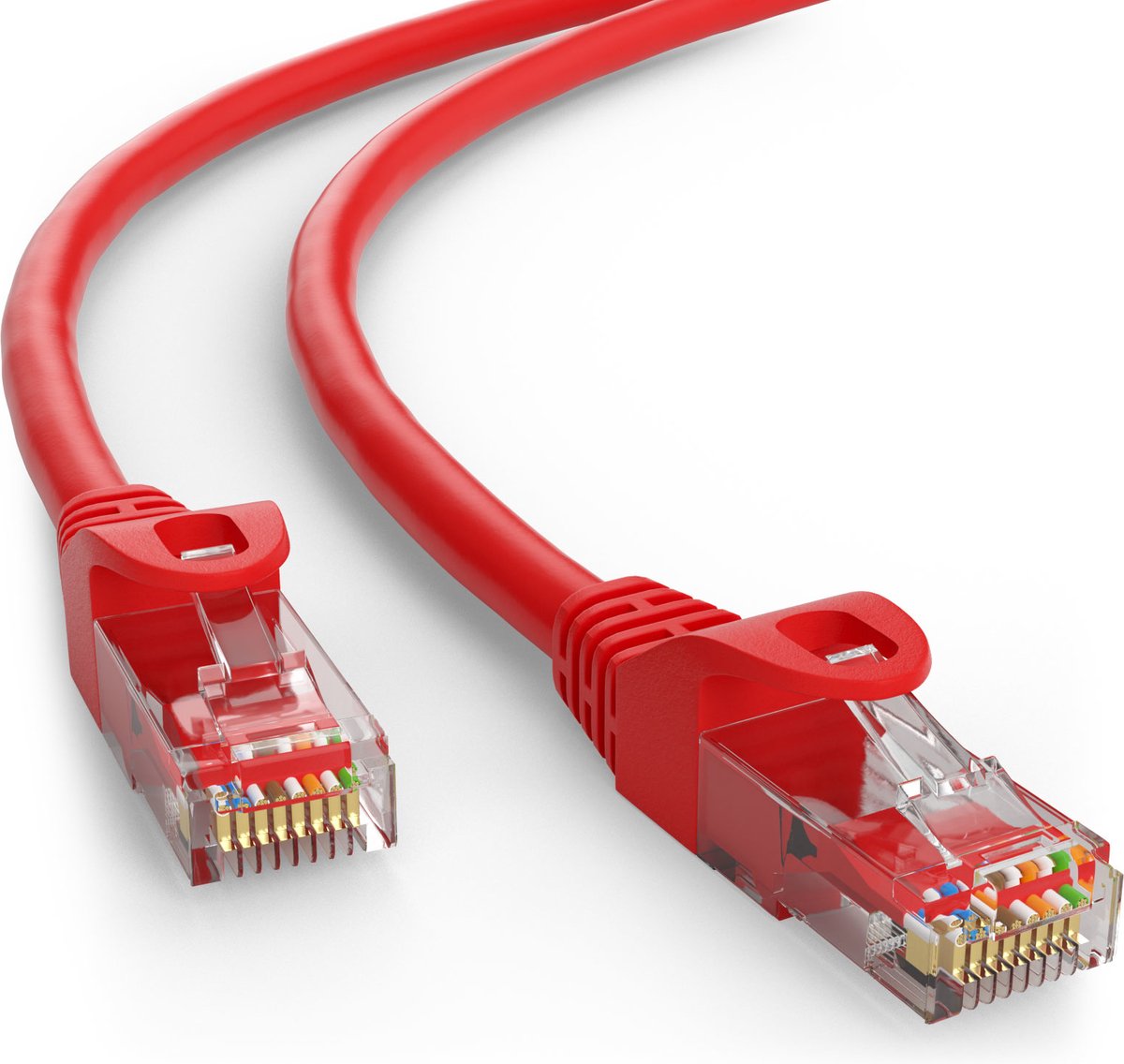Wentronic CAT6 Netwerkkabel - RJ45 - Rood - 10 m