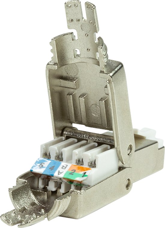 FEB RJ45 Stecker Cat.6 – 8/8 Kontaktiert, Kompatibel Mit Living International & Light | Made In Italy, Für Netzwerk- & Datenverkabelung