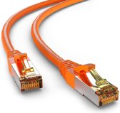 CAT6a S/FTP PIMF LSZH Oranje 15 meter - Netwerkkabel - Computerkabel - Kabel