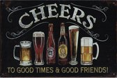 Wandbord Cafe Pub Bier - Cheers With All Kinds Of Beer