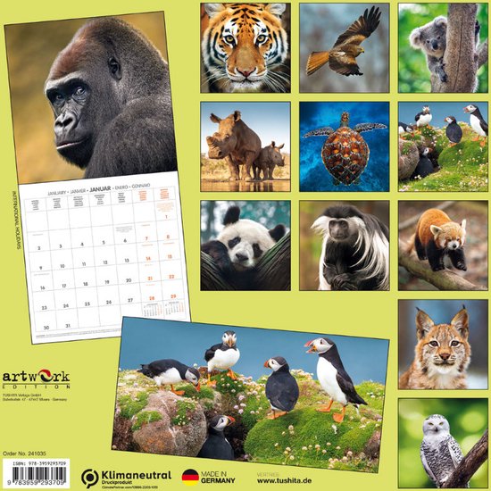 Endangered Wildlife Kalender 2024