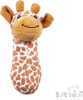 speelgoed Bébé Girafe à presser Girafe, speelgoed bébé avec son, speelgoed bébé 0 ans, speelgoed d'activités, 17 cm