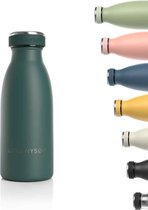 LARS NYSØM - 'Ren' Roestvrijstalen drinkfles 350ml - BPA-vrij geïsoleerde waterfles 0,35 Liter - Bayberry