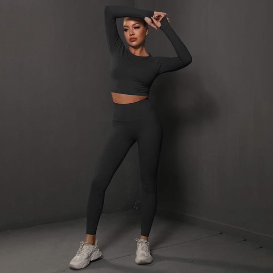 Sportchic - Sportoutfit - Sportkleding Set Dames - Squat proof - Fitness  legging +... | bol.com