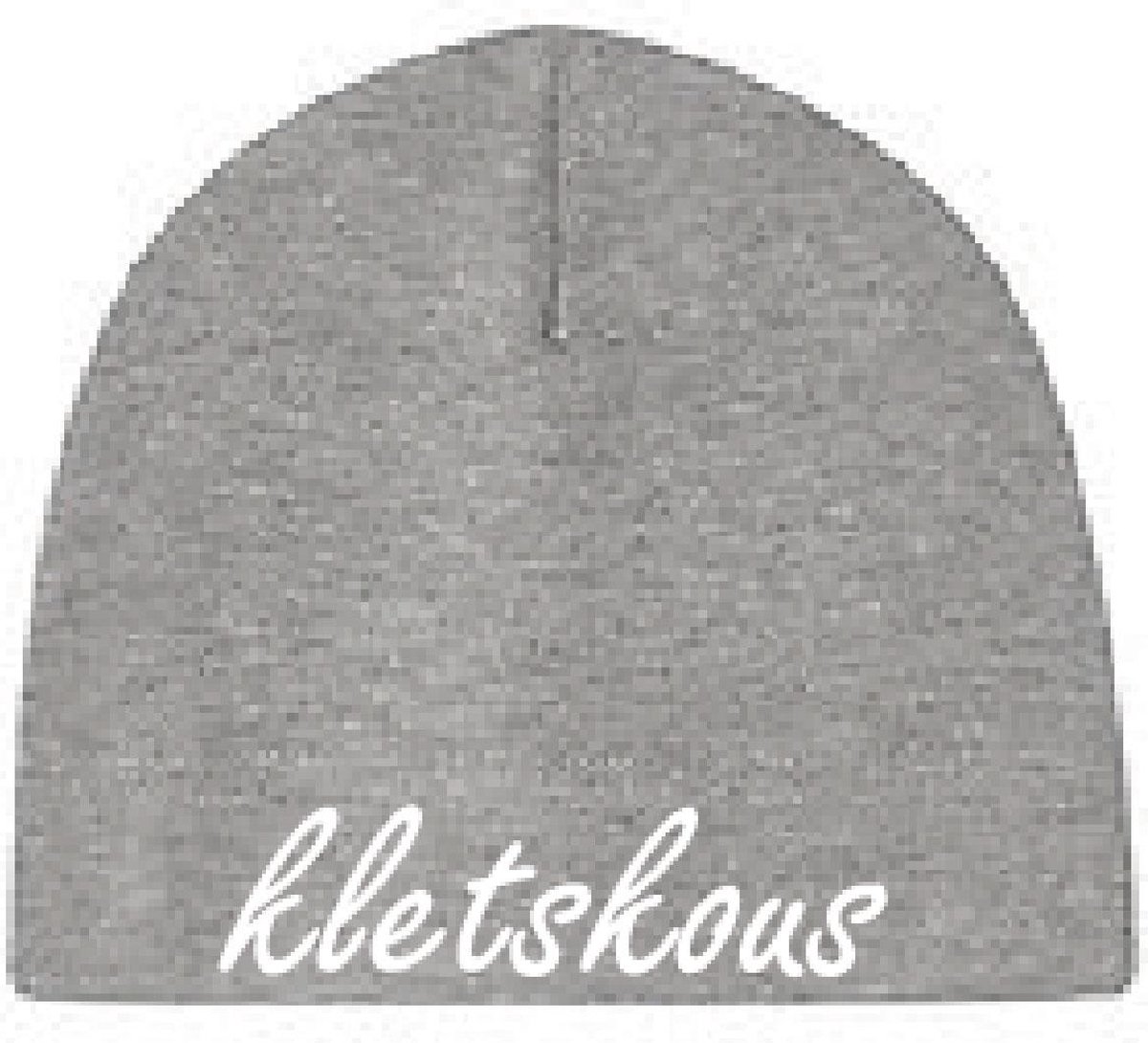 Mutsje Kletskous-Grijs-One Size