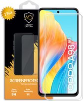 2-Pack Oppo A98 Screenprotectors - MobyDefend Case-Friendly Gehard Glas Screensavers - Glasplaatjes Geschikt Voor Oppo A98