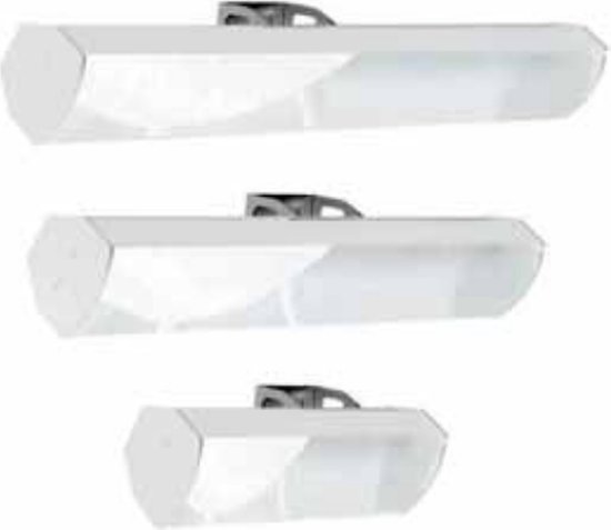 Elektrische glazen infrarood heater met statief 1300 watt, Welltherm HP Glas Wit