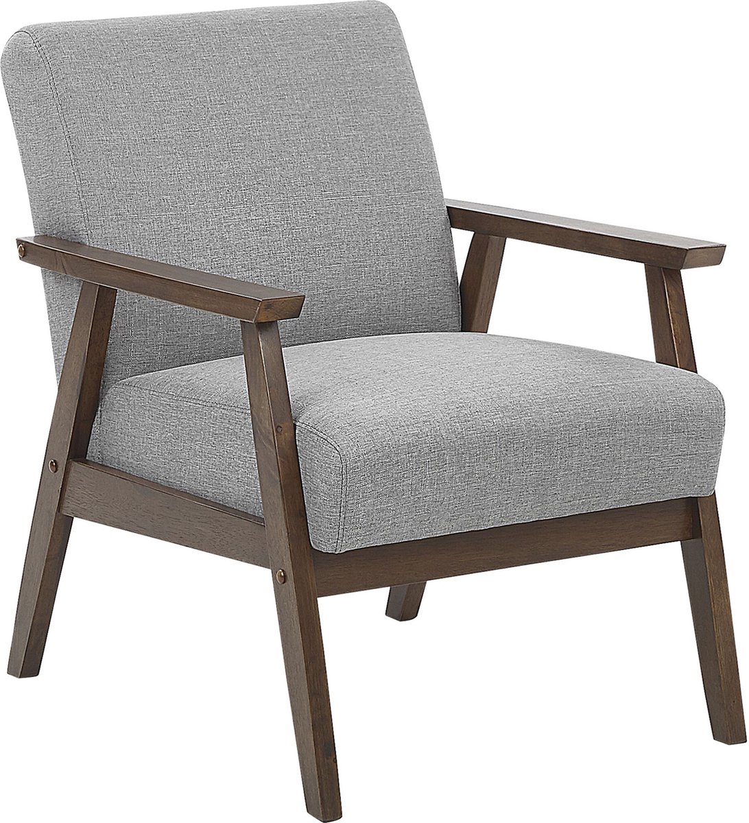 ASNES - Fauteuil - Grijs - Polyester