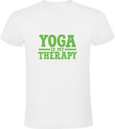 Yoga is my therapy Heren T-shirt - lichaam - balans