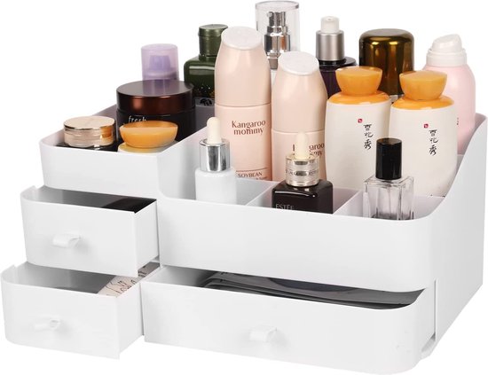 Nouvelle chambre tiroir maquillage boîte de rangement en plastique  cosmétique étagère soins de la peau coiffeuse