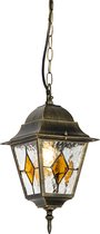 QAZQA antigua - Klassieke Hanglamp voor buiten - 1 lichts - L 18.4 cm - Goud - Buitenverlichting