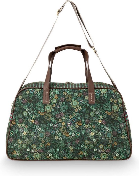 Pip Studio Tutti I Fiore Weekend Tas Schoudertas Groen Vegan