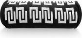 vtwonen Geborduurde Rolkussen - Woondecoratie - Zwart Wit - 20x50cm