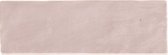 Wandtegel Casablanca Pink 6.5x20cm - Genuanceerd (Doosinhoud 0.5 m2)