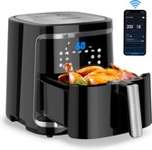 Bol.com Aigostar Cube Smart 30XQF - Smart Heteluchtfriteuse met kookboek - 7L - Via de App bedienbaar - Zwart aanbieding