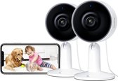 Bol.com Babybewaking - Slimme Babyfoon met App - 1080p FHD 2.4G WiFi Videobabyfoon Geluids- en Bewegingsdetectie 2-Weg Audio Nac... aanbieding