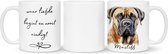 Koffie - theemok Mastiff Beker cadeau voor haar of hem, kerst, verjaardag, honden liefhebber, zus, broer, vriendin, vriend, collega, moeder, vader, hond