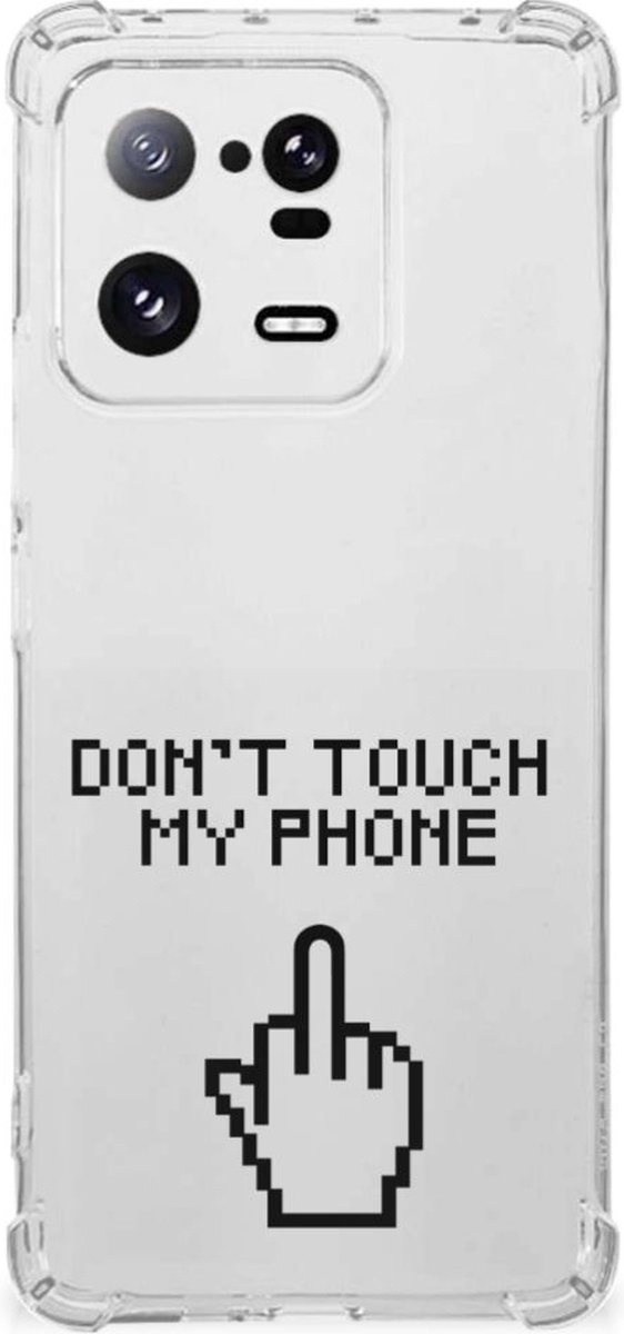 Xiaomi 13 Pro Anti Shock Case Finger Don't Touch My Phone