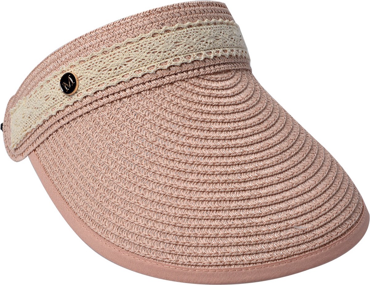 Juleeze Zonneklep one size Roze Papierstro