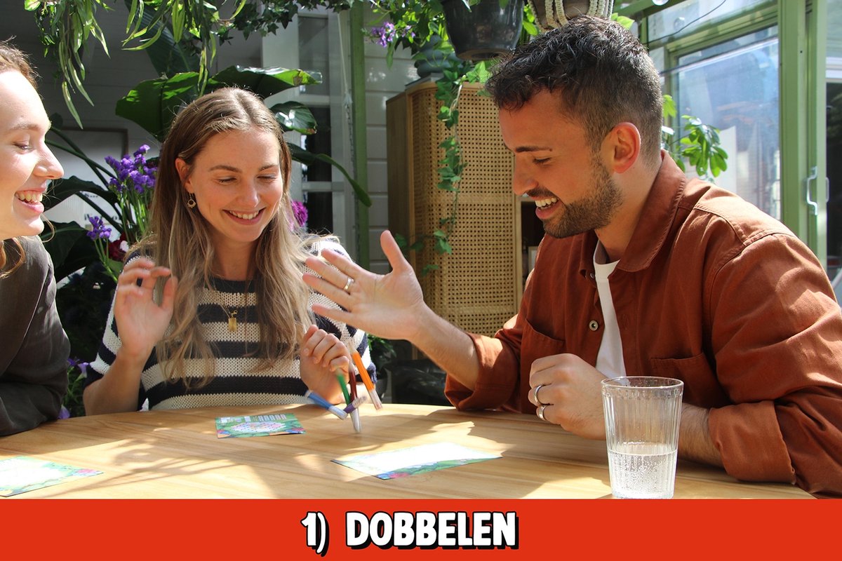 999 Games - Pick a Pen - Tuinen - Dobbelspel - Dobbelen met potloden - Scorevellen van 3 verschillende niveaus - Gezelschapsspel - Familiespel - Klein cadeautje - bevat spelregels in NL en EN — afbeelding 4