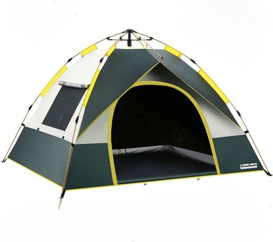 Tente de camping pour 3-4 personnes | Tente Pop Up avec installation rapide automatique pour les festivals, le camping, les tentes et les co-jets comme mise en place en 60 secondes.