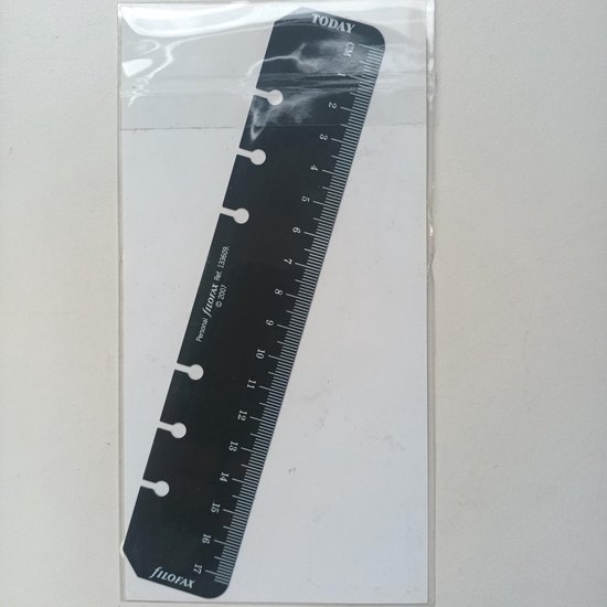 Filofax Ruler FILOFAX NAVULLING PERSONAL BLACK RULER PAGE MARKER | bol