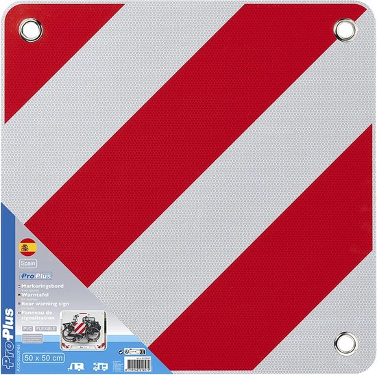 ProPlus Markeringsbord - Reflecterend - 50x50 cm - Voor uitstekende lading - Veiligheid in Spanje van ProPlus — afbeelding 3