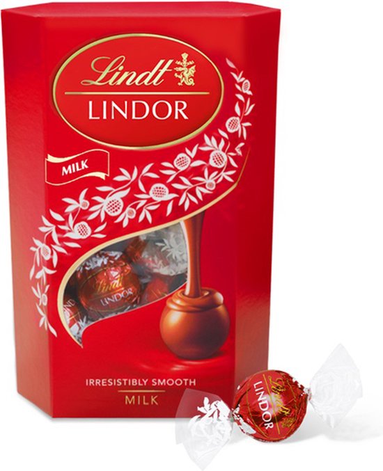 Lindt LINDOR Melk Chocolade bonbons - 500 gram - Premium Zwitserse chocolade