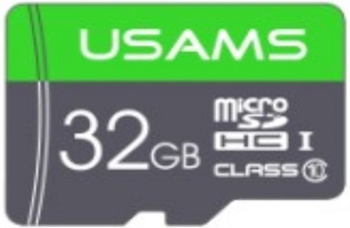 USAMS 32GB Micro-SD geheugenkaart met hoge overdrachtssnelheid