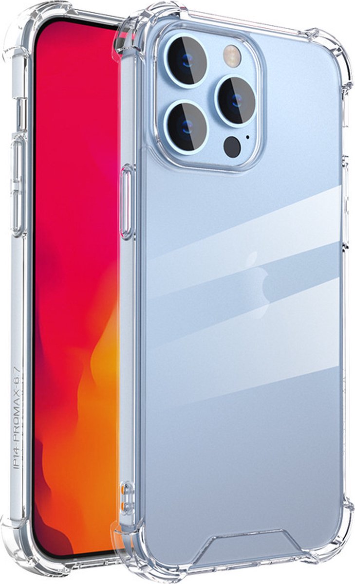 ShieldCase Shock Case geschikt voor Apple iPhone 15 Pro - optimale bescherming - shockproof - backcover - transparant