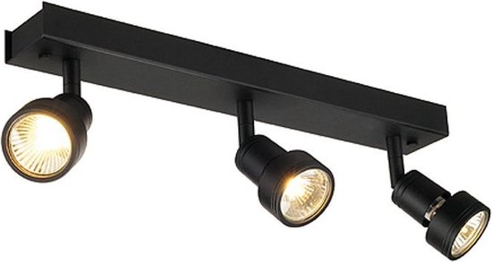 SLV PURI 3 plafondlamp Spotlamp 1x150W Zwart 147380