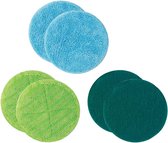 Hurricane Floating Mop Replacement Pads - Microvezel Pads voor de Floating Mop - Absorberende Mop Pads - 2x Microvezel Pad, 2x Scrub Pad, 2x Polishing Pad