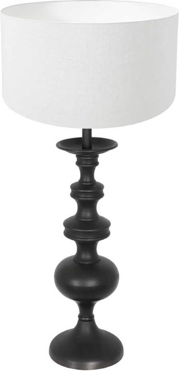 Anne Light & home Lyons tafellamp – ø 40 cm –– wit en zwart